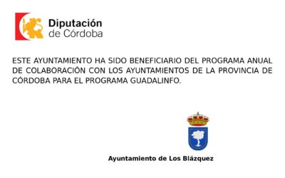 PROGRAMA ANUAL DE COLABORACIÓN CON LOS AYUNTAMIENTOS DE LA PROVINCIA DE CÓRDOBA PARA EL PROGRAMA GUADALINFO