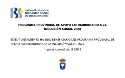 PROGRAMA PROVINCIAL DE APOYO EXTRAORDINARIO A LA INCLUSIÓN SOCIAL 2023
